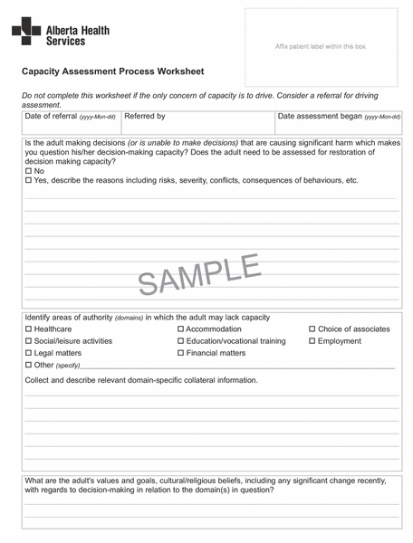 The Development And Implementation Of A Decision Making Capacity Assessment Model Parmar 6565